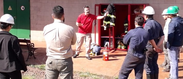 Entrenamiento de brigada de seguridad